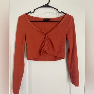 Urban Outfitters long sleeve crop top